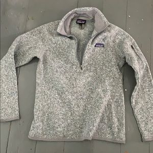 Patagonia gray quarter zip